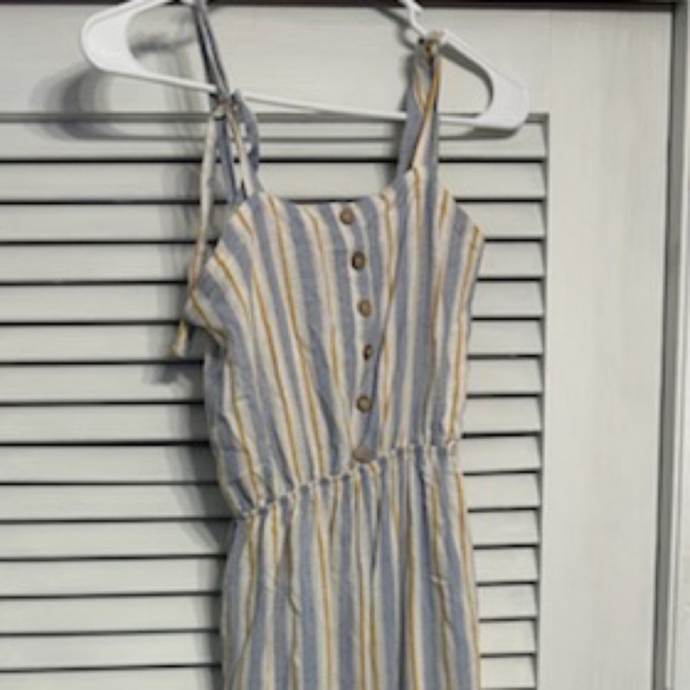 Btween girls kids romper overalls one piece jumpsuit pants boho size 10